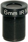 Objetivo con montura S, de iris fijo, 5Mpx y focal fija de 6,00mm